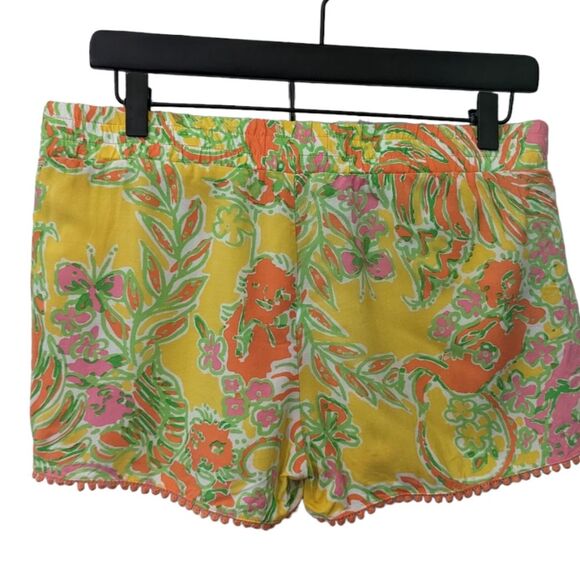Women's Lily Pulitzer for Target Colorful Floral PomPom Challis Shorts, Small - Picture 3 of 5